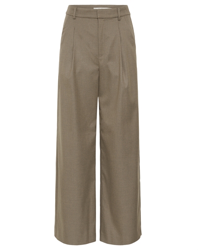 Gestuz - GZPaula Melange Wide Hose - Timberwolf